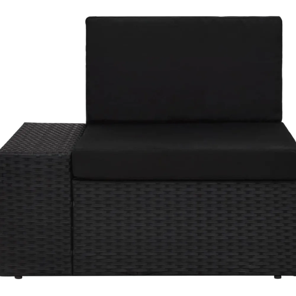 Maison Exclusive - Salon de jardin 3 pcs résine tressée noir Online