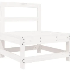 Maison Exclusive - Salon de jardin 6 pcs blanc bois de pin massif Clearance