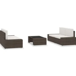 Maison Exclusive Salons De Jardin | - Salon de jardin palette 4 pcs bois gris