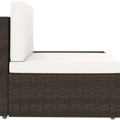 Maison Exclusive - Salon de jardin 5 pcs résine tressée marron Hot