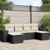 Maison Exclusive - Salon de jardin 6 pcs avec coussins noir résine tressée Best