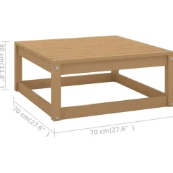 Maison Exclusive - Salon de jardin 9 pcs bois de pin massif Best