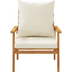 Maison Exclusive Salons De Jardin | - Salon de jardin 3 pcs avec coussins bois massif d'acacia