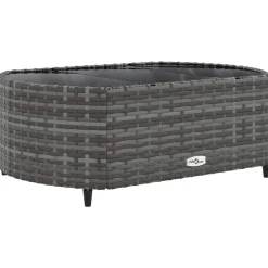 Maison Exclusive - Salon de jardin 8 pcs avec coussins gris résine tressée Discount