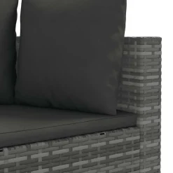 Maison Exclusive - Salon de jardin 8 pcs avec coussins gris résine tressée Discount