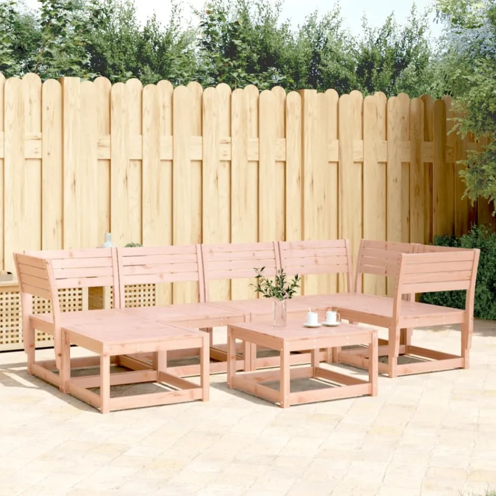 Maison Exclusive - Salon de jardin 6 pcs bois massif douglas New