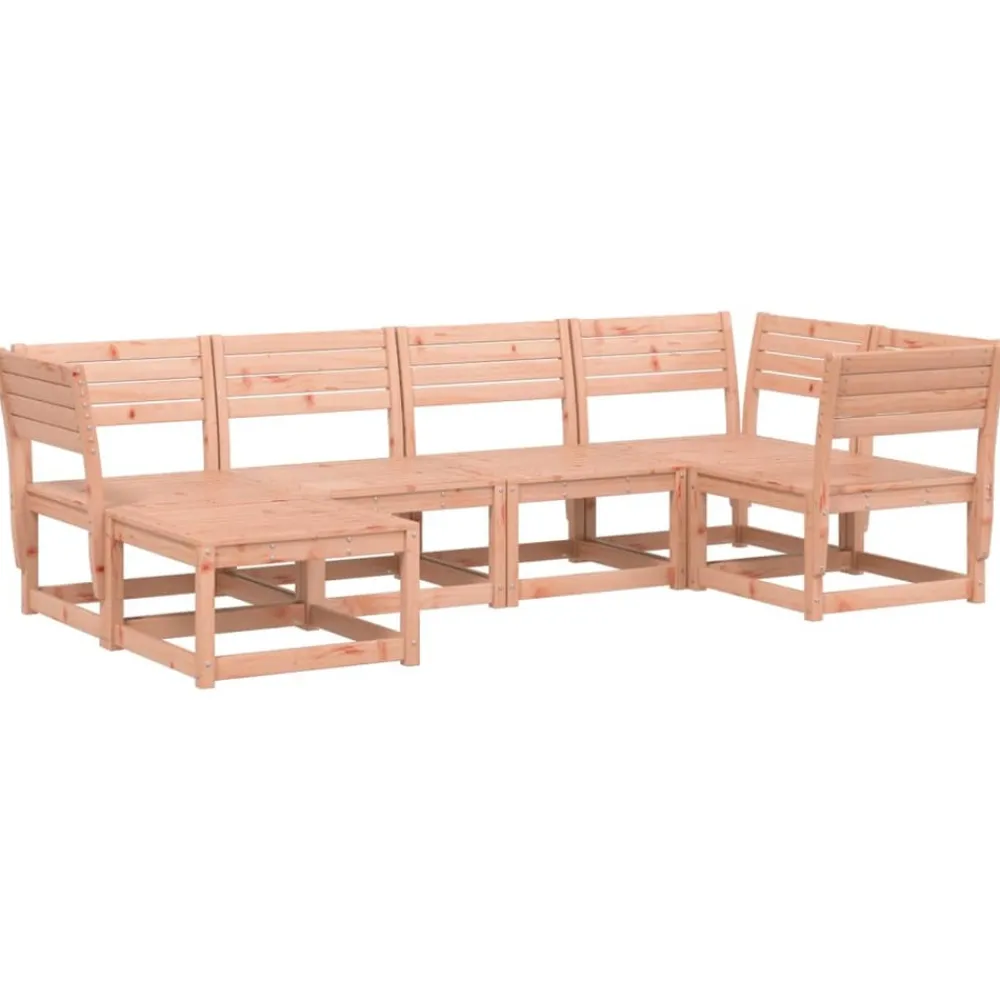 Maison Exclusive - Salon de jardin 6 pcs bois massif douglas New