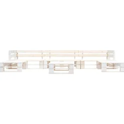 Maison Exclusive Salons De Jardin | - Salon de jardin palette 6 pcs bois blanc