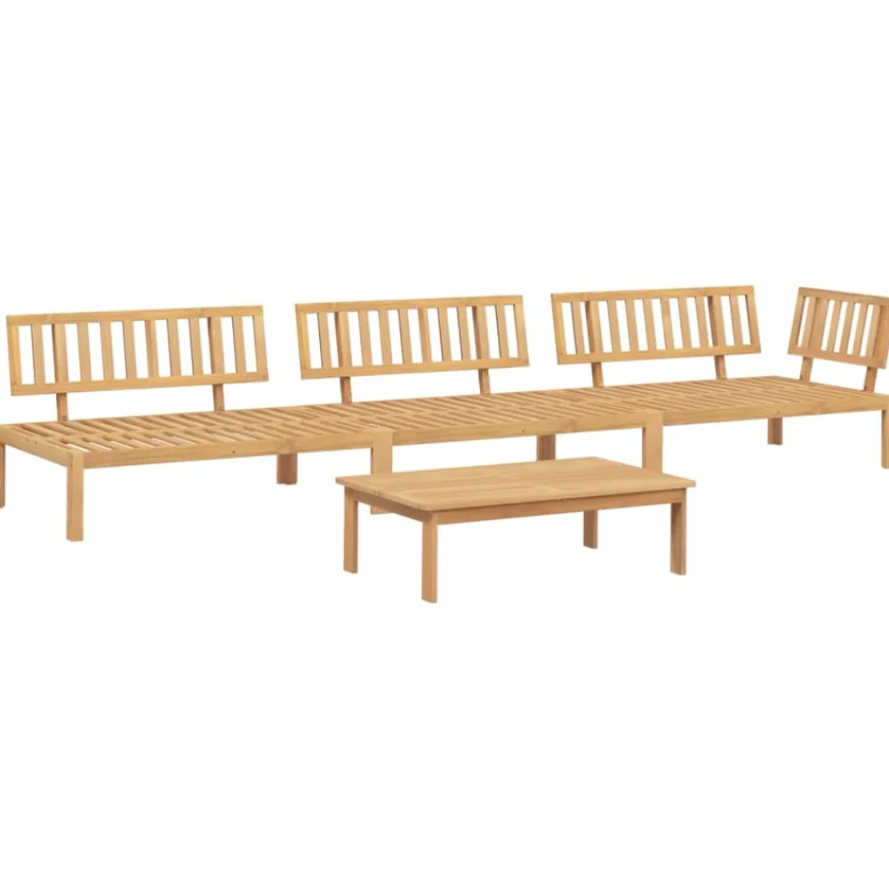 Maison Exclusive - Salon palette de jardin 4 pcs bois d'acacia massif Online