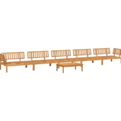 Maison Exclusive - Salon palette de jardin 6 pcs bois d'acacia massif Clearance