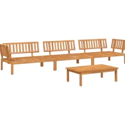 Maison Exclusive - Salon palette de jardin 4 pcs bois d'acacia massif Outlet