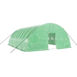 Maison Exclusive - Serre avec cadre en acier vert 48 m² 8x6x2,85 m Hot