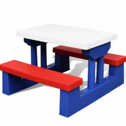 Maison Exclusive Mobilier Pour Enfants | - Table et bancs de pique-nique avec parasol pour enfants