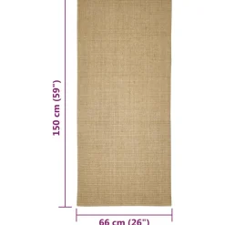 Maison Exclusive - Tapis en sisal pour griffoir 66x150 cm Best