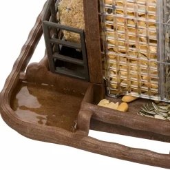 NA Mangeoire pour oiseaux sauvages jok 2, abri oiseaux, adaptée pour nourriture graines petites noisettes, boules de graisse, eau