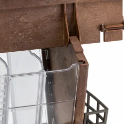 NA Mangeoire pour oiseaux sauvages jok 2, abri oiseaux, adaptée pour nourriture graines petites noisettes, boules de graisse, eau