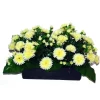 Marichal Fleurs Et Plantes Artificielles | - Jardinière 40Cm de 48 chrysantheme jaune , H35CM - L50Cm, 5Kg