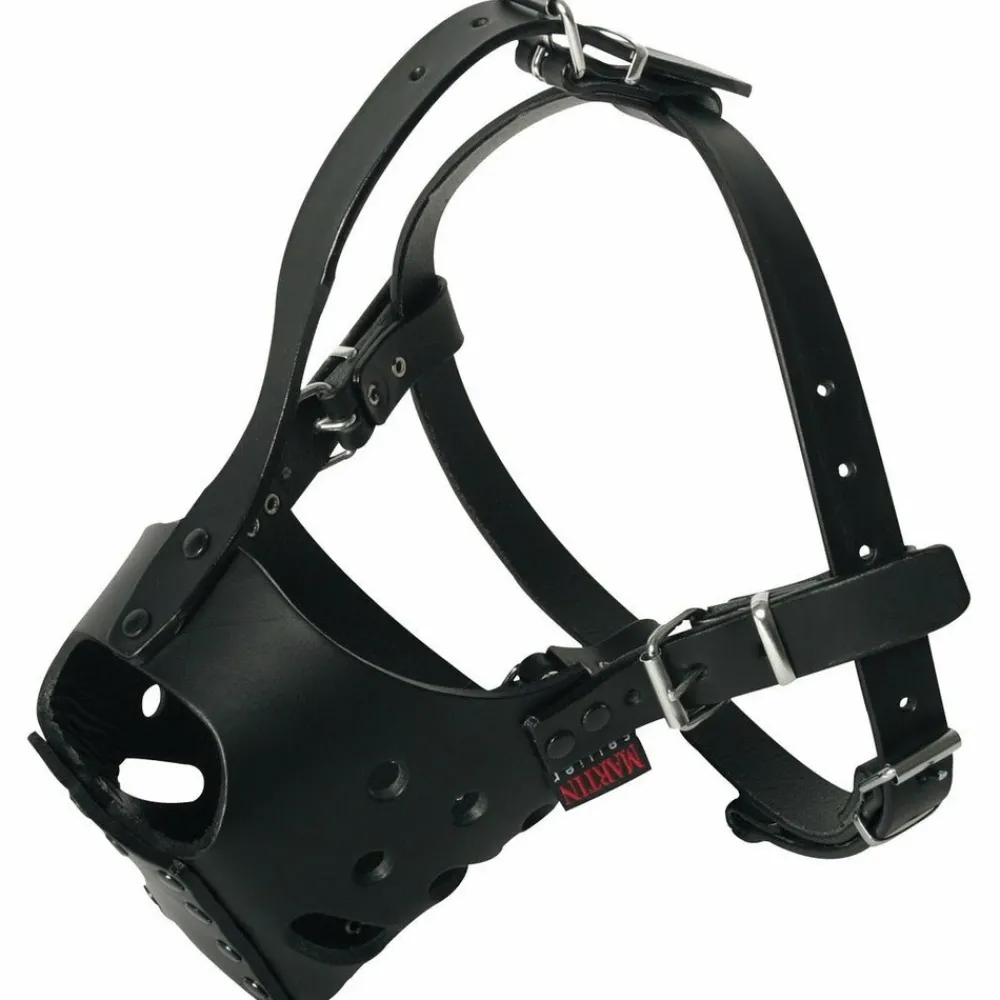 Martin Sellier - Muselière pour chiens en cuir ultime pour amstaff & rottweile Discount