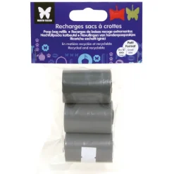 Martin Sellier Hygiène Et Soins | - Recharge sacs ramasse-crotte pour distributeur papillon : 3 rouleaux