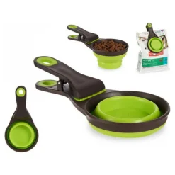 Mascow Gamelles Et Autres Accessoires | - Cuillère de mesure gris vert 3-en-1 237 ml