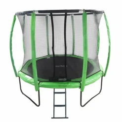 1.- Masgames Outdoor Games Jeux D'Extérieur | - Trampoline masgames premium 244 avec filet de protection, échelle, ancrages et housse de protection