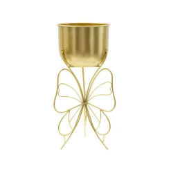 Mauro Ferretti - Cache pot en métal doré farfy 22 x 45 cm Discount