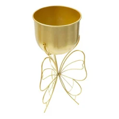Mauro Ferretti - Cache pot en métal doré farfy 22 x 45 cm Discount
