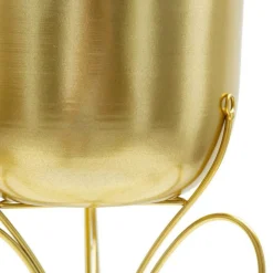 Mauro Ferretti - Cache pot en métal doré farfy 22 x 45 cm Discount