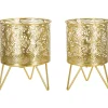 Mauro Ferretti - Set de 2 cache-pots en métal doré naty Outlet