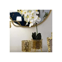 Mauro Ferretti - Set de 2 cache-pots en métal doré naty Outlet