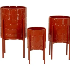 Mauro Ferretti - Set de 3 cache-pots en métal archy Discount