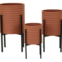 Mauro Ferretti Cache-Pots Et Bacs D'Intérieur | - Set de 3 cache-pots en métal milly