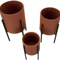 Mauro Ferretti Cache-Pots Et Bacs D'Intérieur | - Set de 3 cache-pots en métal milly
