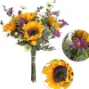 Mcboson - Bouquet de tournesols artificiels New