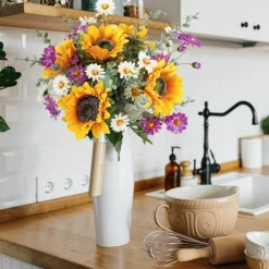Mcboson - Bouquet de tournesols artificiels New