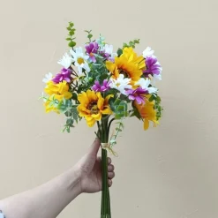Mcboson - Bouquet de tournesols artificiels New