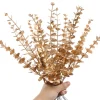 Mcboson - Feuilles d'eucalyptus artificielles or*24 Online