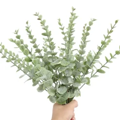 Mcboson - Feuilles d'eucalyptus artificielles vert clair*24 Clearance