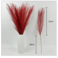 Mcboson - Plumes de roseau simulées pour rouge 100 pièces Clearance