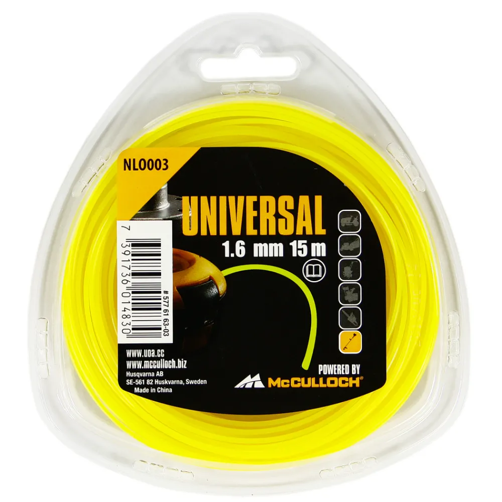 McCulloch - Bobine de fil, fil nylon rond - Ø1.6mm x 15m New