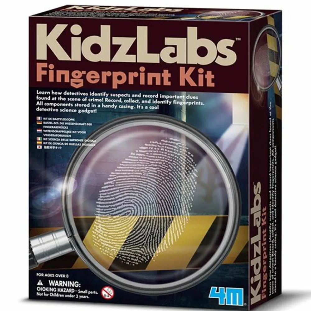 4m - Coffret découverte de la police scientifique - empreintes digitales - kit
