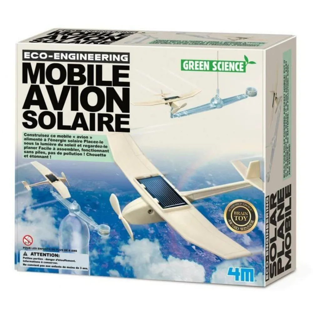 4m - Coffret découverte de la science - mobile avion solaire Outlet