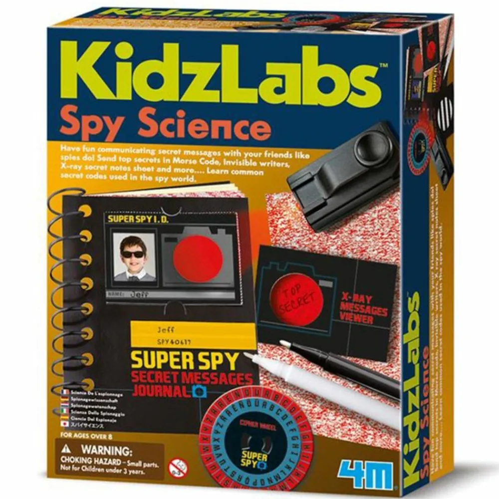 4m Enfants | - Coffret découverte de la science de l'espionnage - kit de l'espion