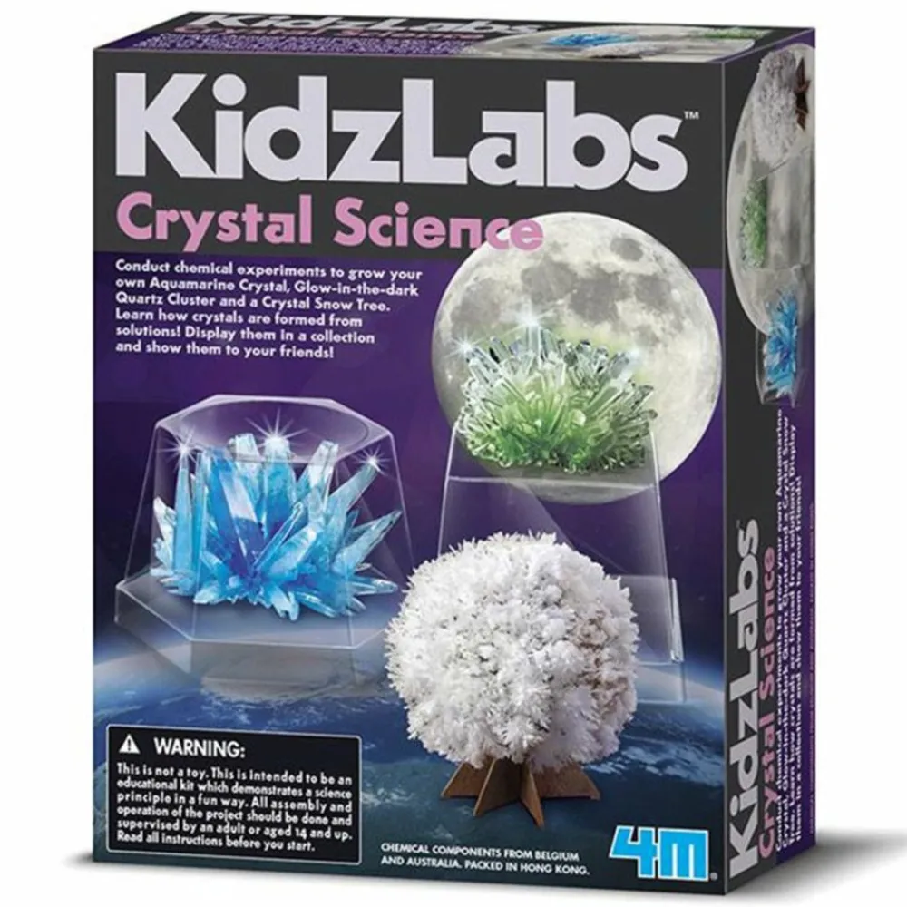 4m Enfants | - Coffret découverte de la science - cristaux - kit de fabrication