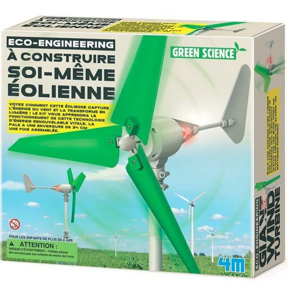 4m - Eolienne à construire soi-même - découverte de la science Outlet
