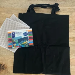 Mes Courses En Vrac - Kit pour customiser son propre tote bag - noir Discount