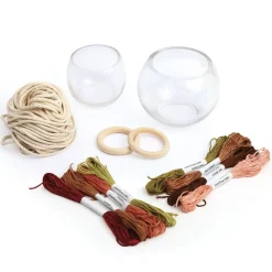 Mes Courses En Vrac Décoration Créative | - Mon kit de 2 suspensions pour plante en tressage