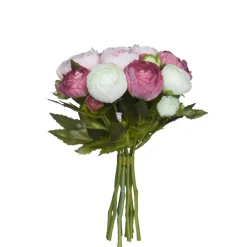 MICA - Bouquet de renoncules, rose 22 cm Hot