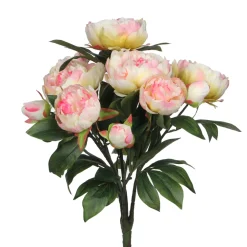 MICA Fleurs Et Plantes Artificielles | - Bouquet pivoines mila, rose clair 55 cm