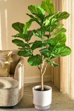 Mica Decorations - - ficus lyrata plante artificielle vert h150